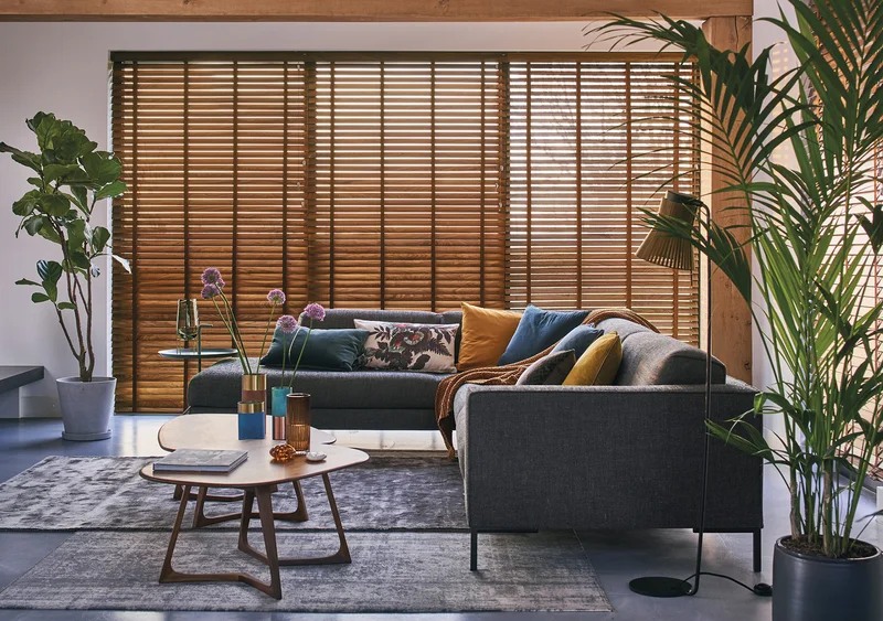 Wood Venetian installed in a contemporary space